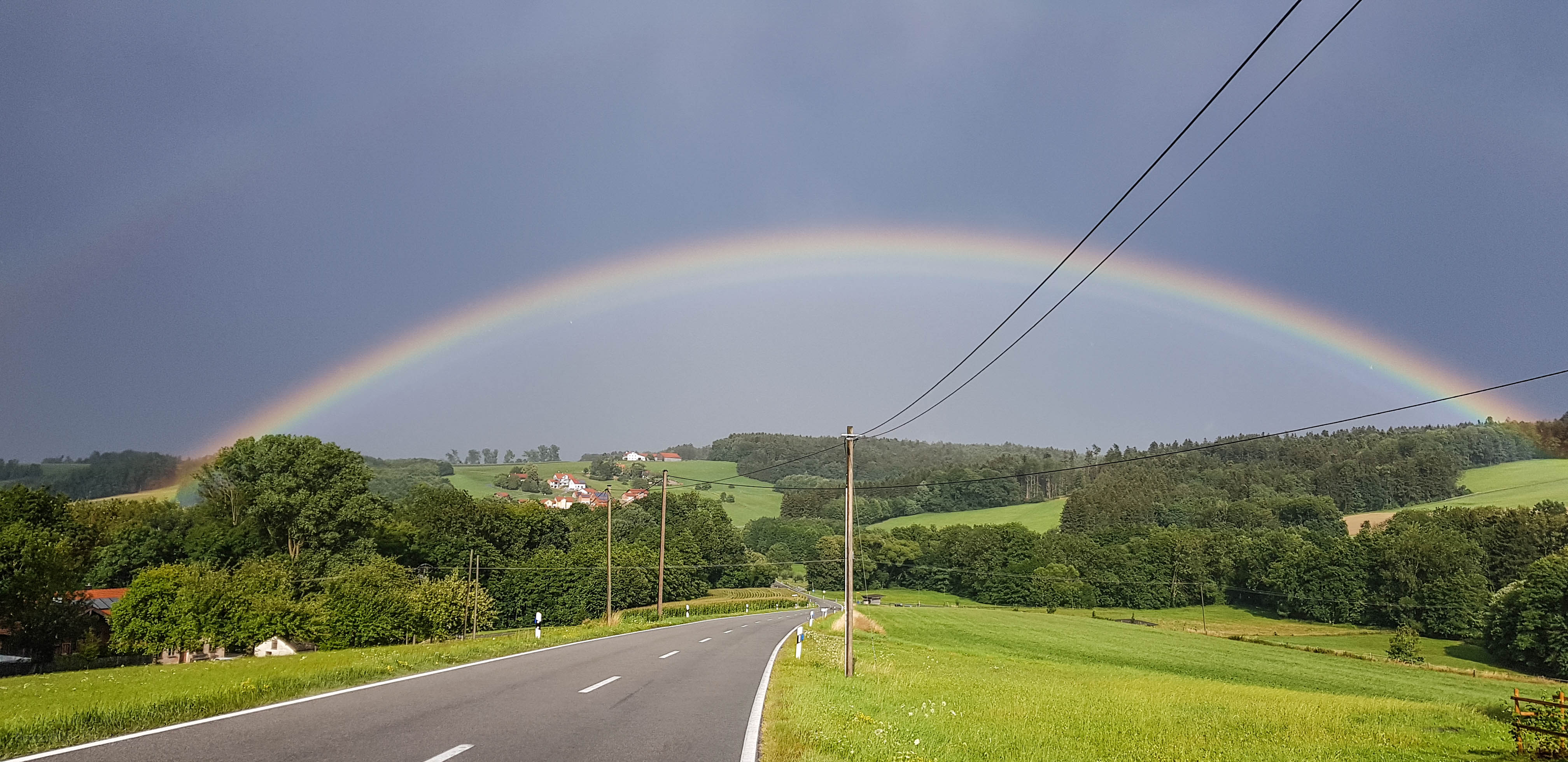 Regenbogen über Oberornau