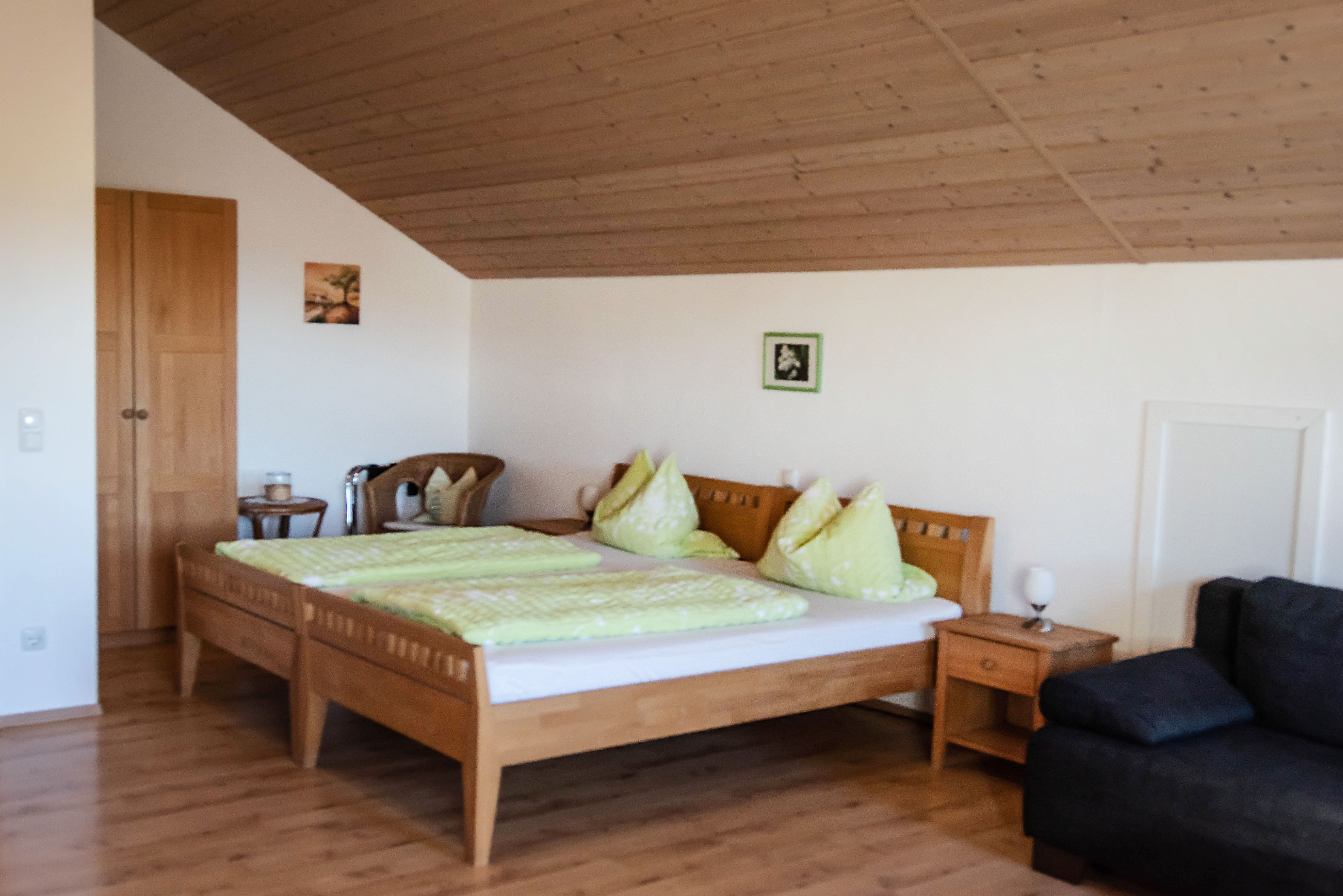 Ferienwohnung Mohnblume Schlafzimmer